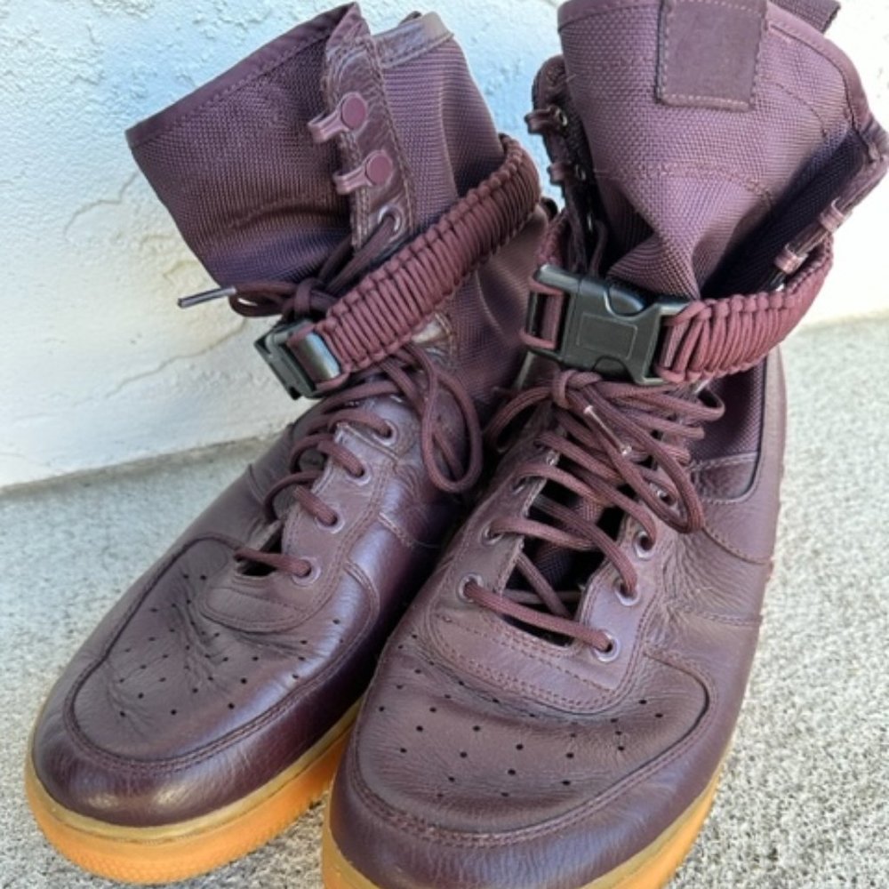 Nike SF Air Force 1 (Burgundy - Size 11)